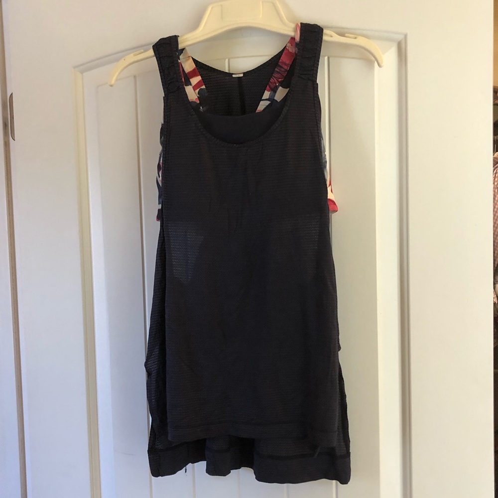 lulu lemon tank top with built in sports bra